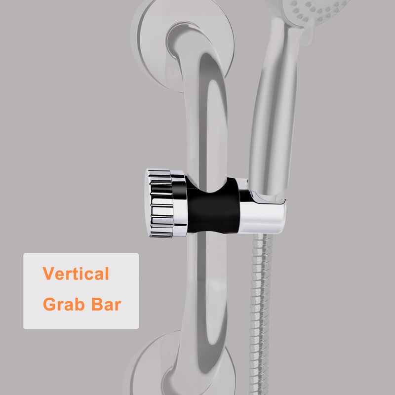 YOO.MEE ADA Grab Bar Hand Shower Bracket, ONLY FIT DIAMETER 1.25'' (32mm) Safety Grab Rail, Split-type design in 5 seconds Easy Installation - Image 5